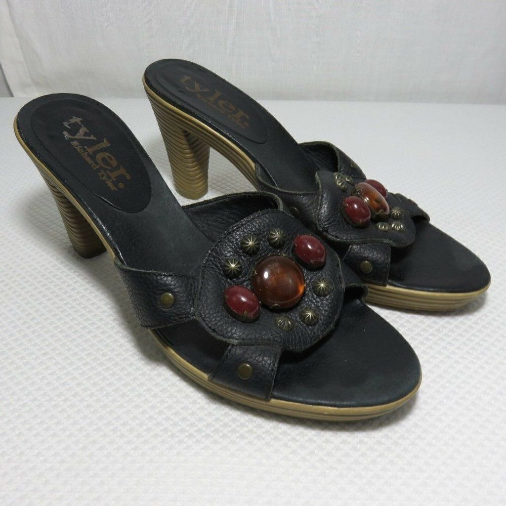 Richard Tyler 7 Black Dreamsicle Leather Shoes
